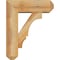 Ekena Millwork Balboa Craftsman Rough Sawn Bracket w/ Offset Brace, Western Red Cedar, 6"W x 16"D x 20"H BKT0604X16X20BOA04RWR - alternate 4